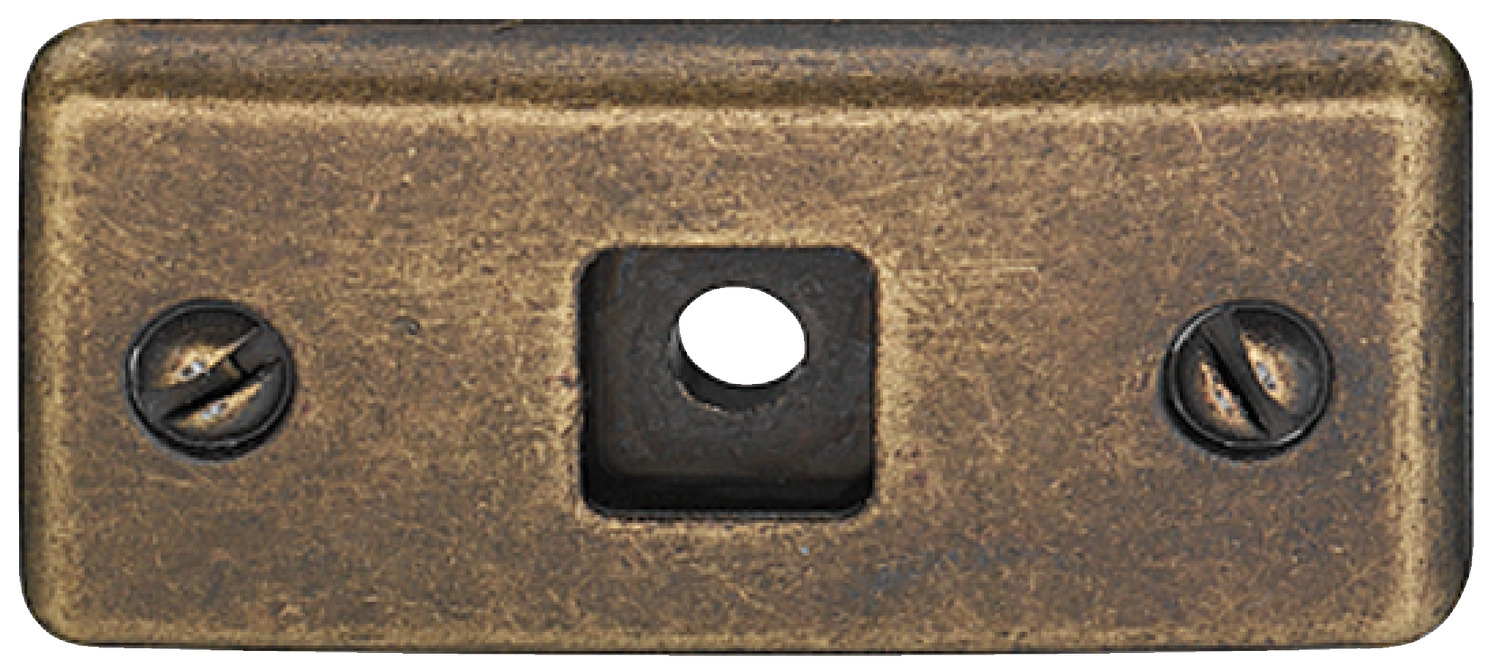 Pllakë nga zinku për doreza orendish 45x20 mm , ngjyrë kafe