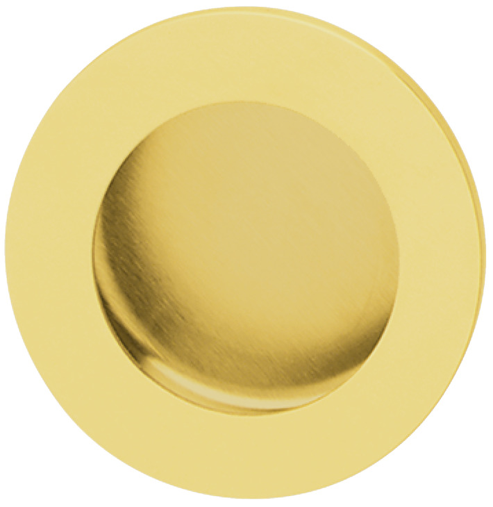 Dorezë prej çeliku ngjyrë ari formë rrethore për dyer rrëshqitëse 50 mm