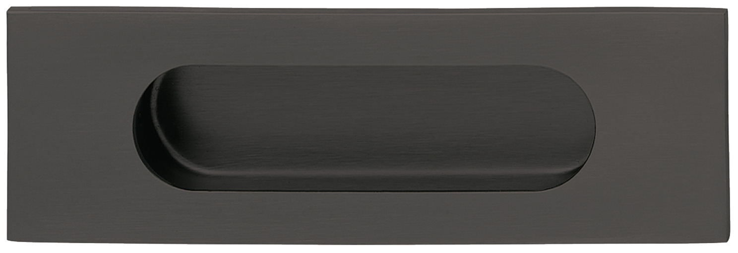 Dorezë prej çeliku e zezë matt formë drejtkëndëshe për dyer rrëshqitëse 140 mm