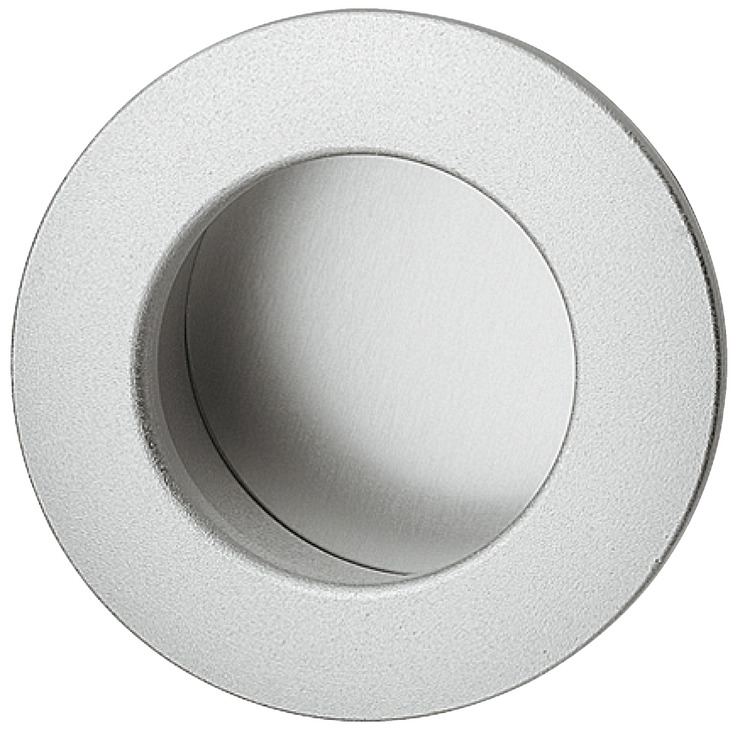 Dorezë rrumbullake ngjyrë e hintë matt për dyer rrëshqitëse 40 mm