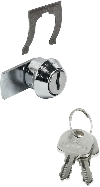 Hebelschlos mit fest montierterm Plattchenzylinder