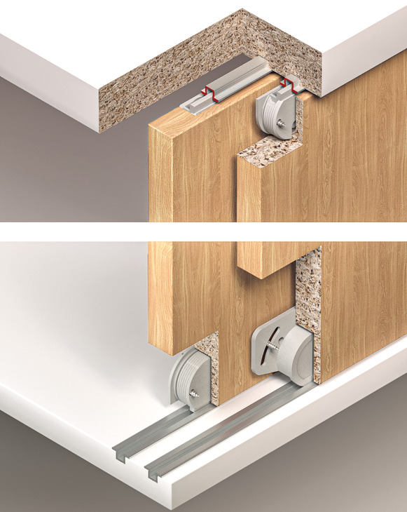 Set rrotash dhe udhëzuesish  "Häfele Slido F-Line12 30B"