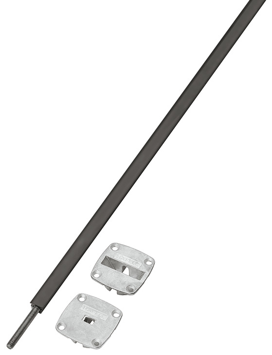 Set i zi për drejtimin e dy dyerve rrëshqitëse të dollapve me lartësi ≤2650 mm, trashësia ≥16 mm