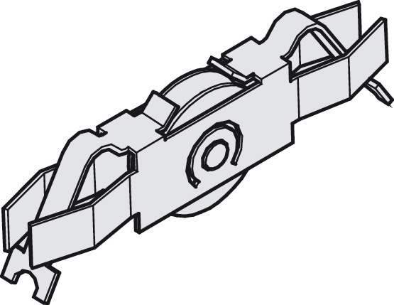Rrotë për xhama rrëshqitës "Häfele Slido F-Line14 25A"