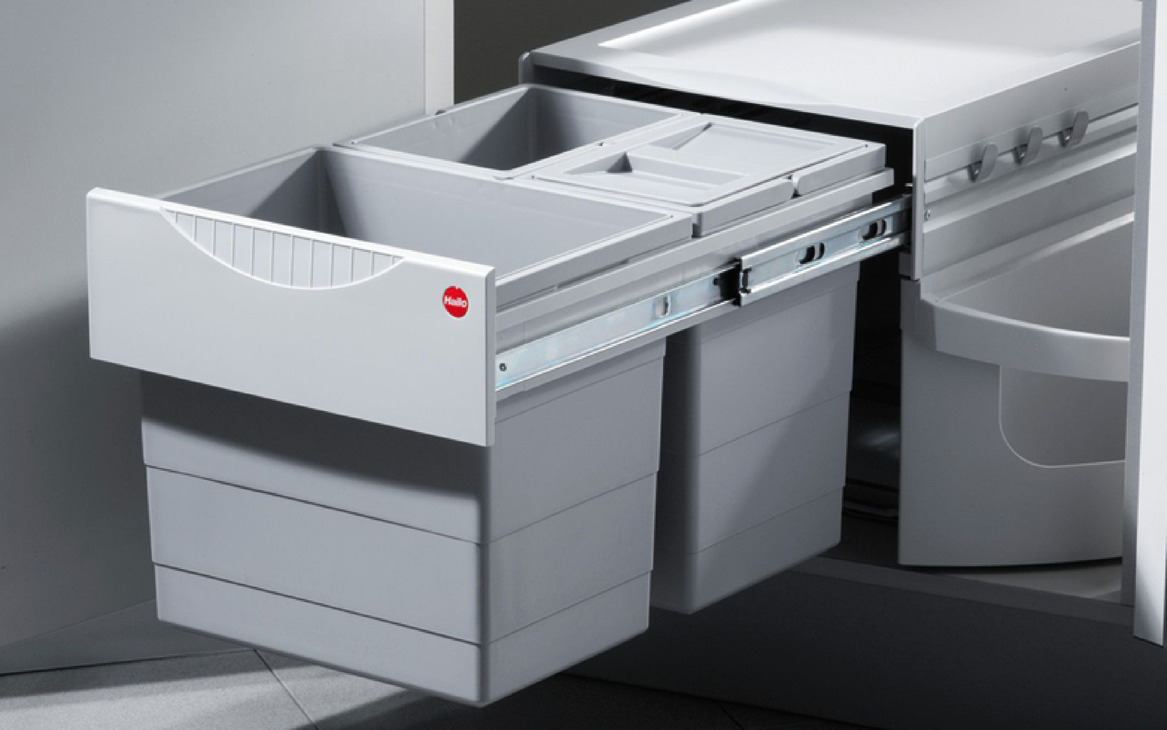 Dreifach Abfallsammler 1x18 und 2x8 liter