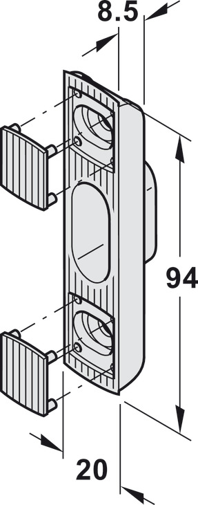 Ballore e vogël me tapa mbulues 94 mm
