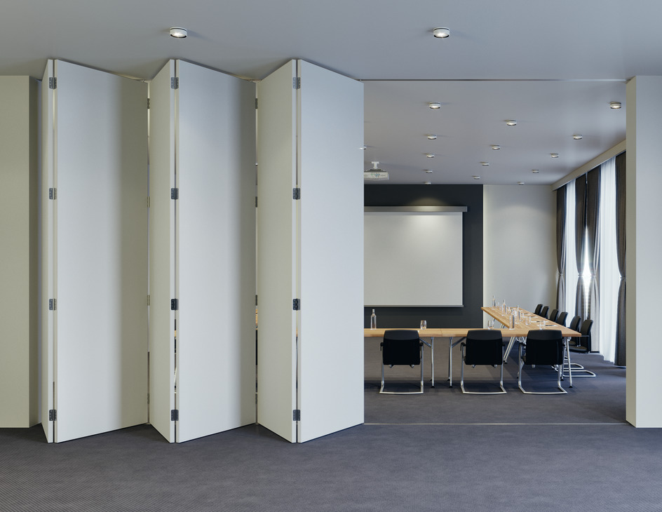 Faltwandbeschlag Hafele Slido Fold 100-T Garnitur Falt und Drehturbeschlag