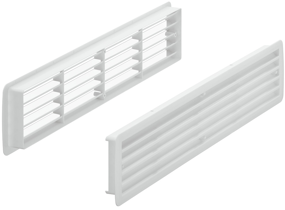 Vent. Grill PL. white  457x92mm