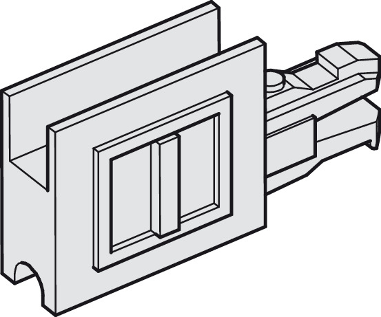 Kapak fundor i hapur me dorezë "Häfele Slido F-Line14 25A"