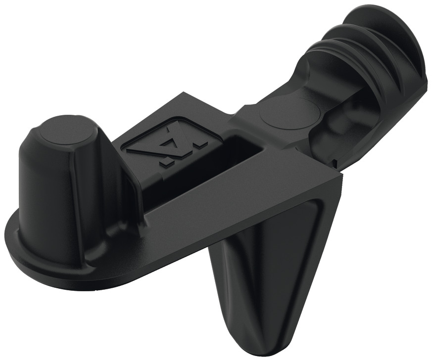 Mbajtës rafti me siguresë e zezë (polica) 5 mm