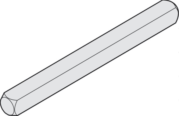 Drueckerstift  8x110 mm