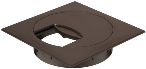 Kapakë për fshehje të kabllove 60 mm, kafe