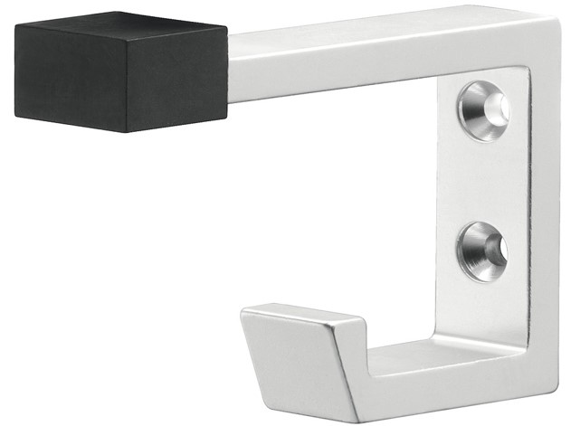 Varëse rrobash me 2 grepa (me gomë) , ngjyrë argjendi