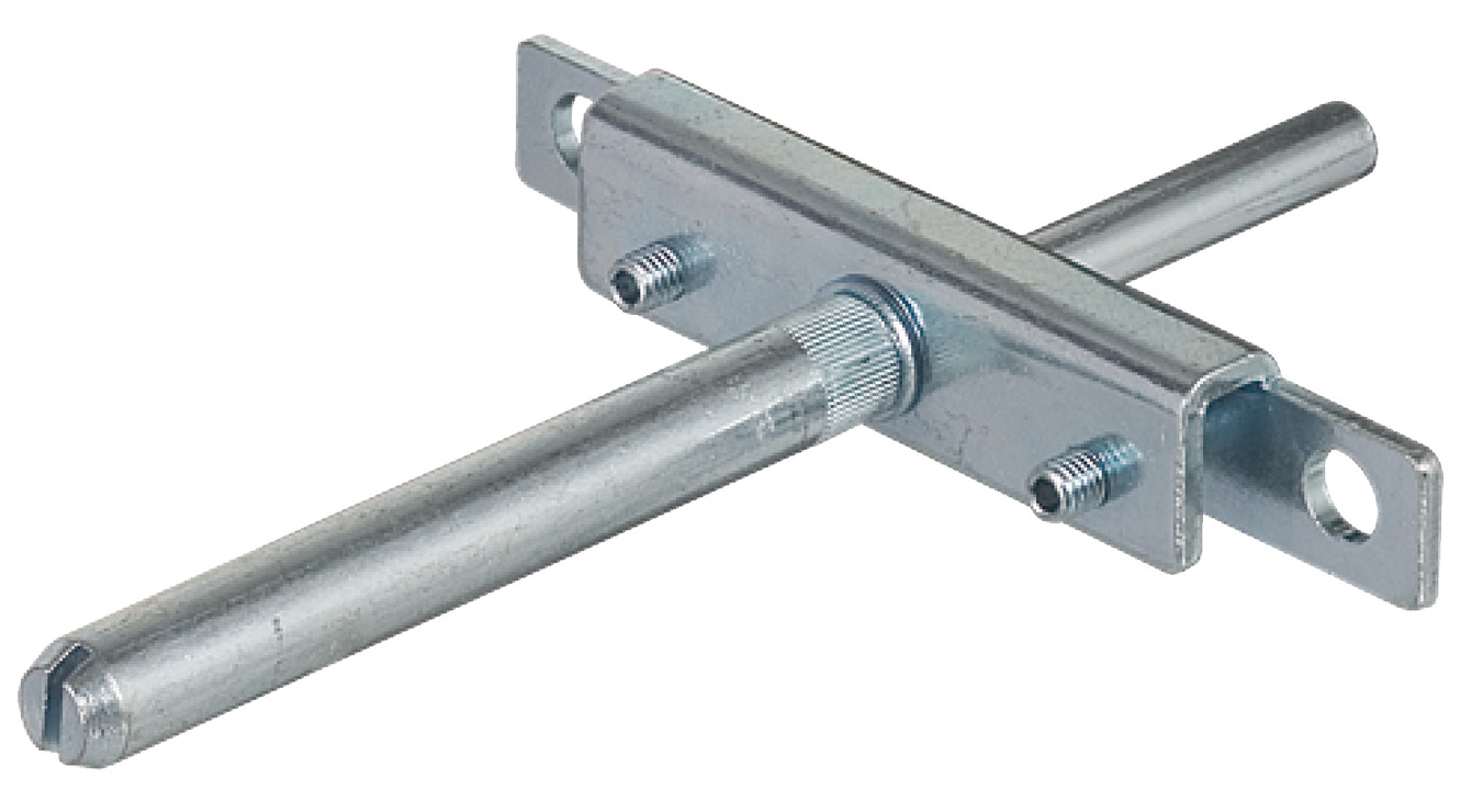 Mbështetëse rafti, me pllakë montimi dhe kunja bllokimi, instalim i fshehur