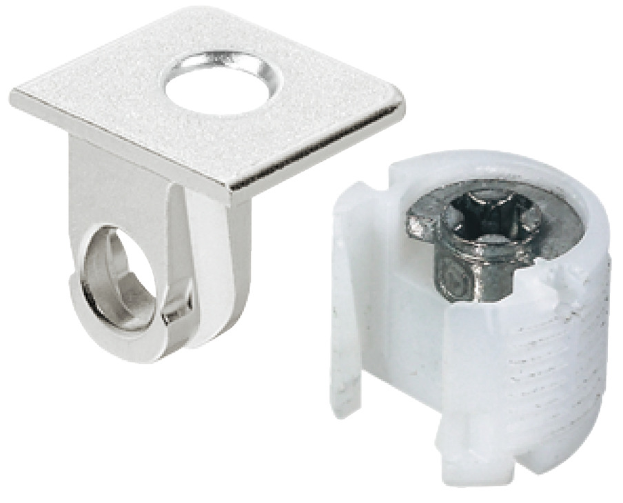 Lidhës kabineti - mbajtës rafti për trashësi druri 19 mm me bulon