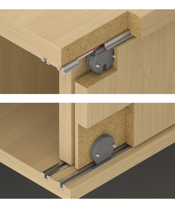 Montim për derë rrëshqitëse, Häfele Slido F-Line12 20A, komplet