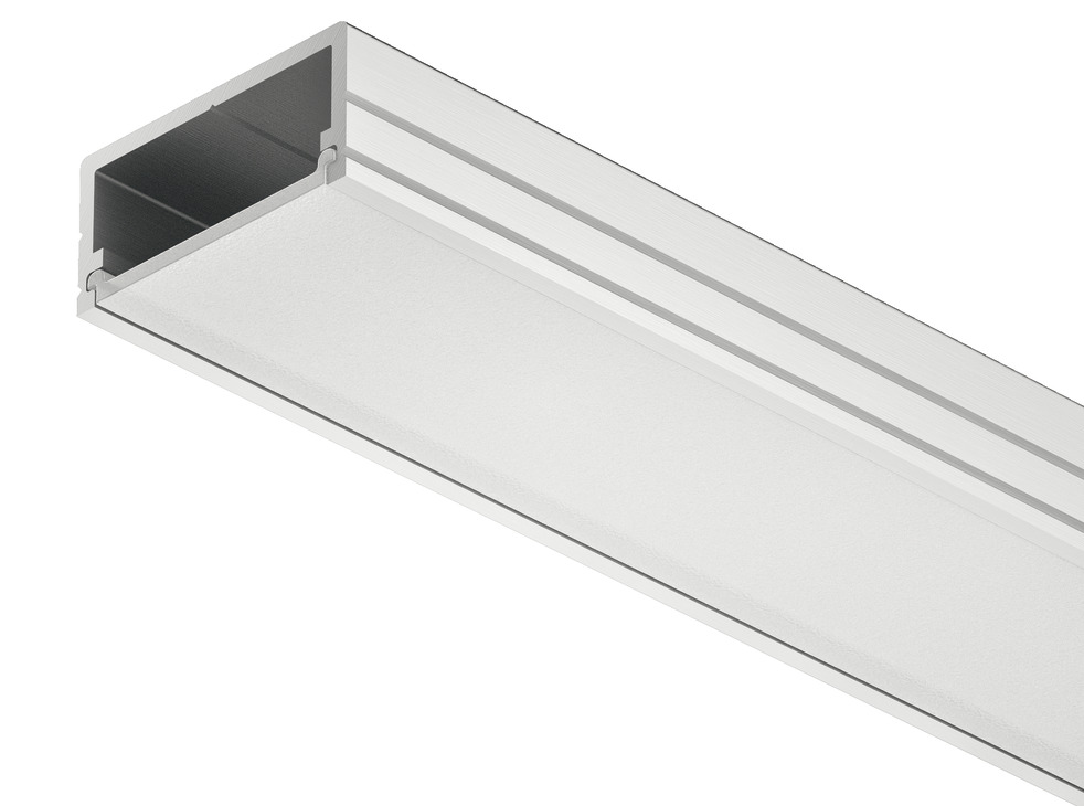 Profil për montim nën dysheme, Häfele Loox Profile 2190 për shirita LED 10 mm