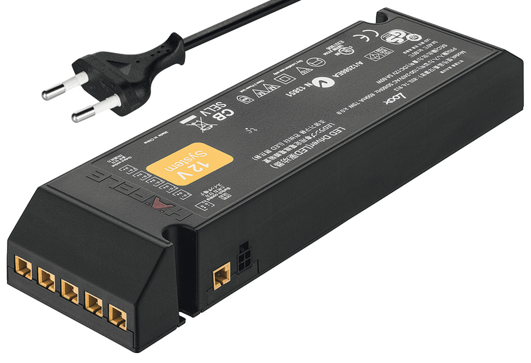 Drajver, Häfele Loox 12 V tension konstant, me kabllo rrjeti
