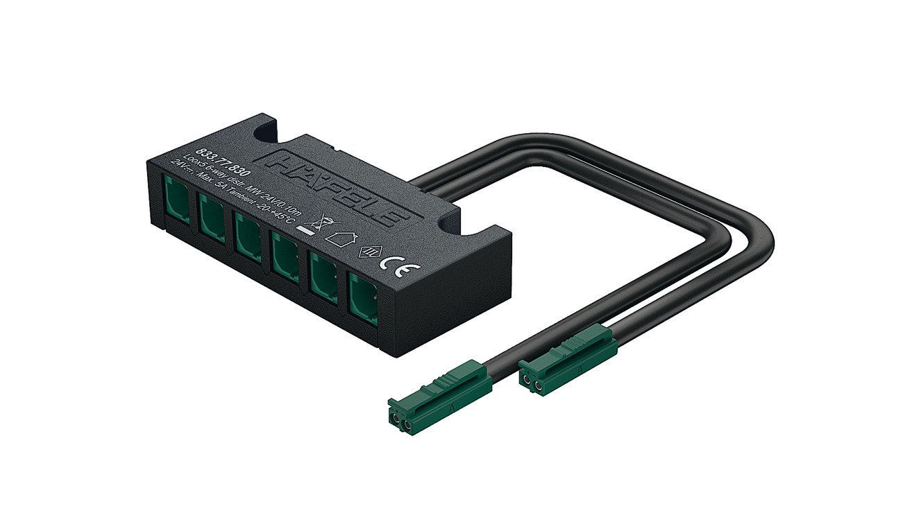Adaptues, Häfele Loox5 24 V 3-pin (i akordueshëm i bardhë)