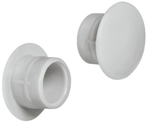 Kapak mbulues ngjyrë e hirit, prej plastike, për vrimë të fshehur Ø 12 mm, "RAL 7035"