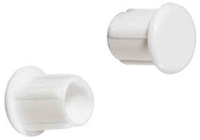 Kapak mbulues ngjyrë e Bardhë, prej plastike, për vrimë të fshehur Ø 5 mm