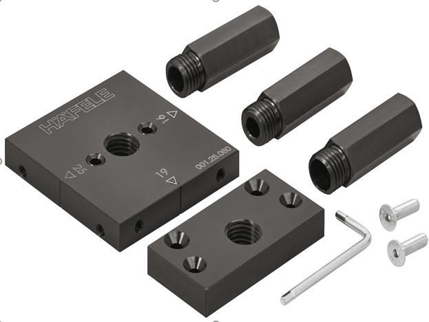 Udhëzues shpimi, për Häfele Loox, për kabllo dhe çelsat