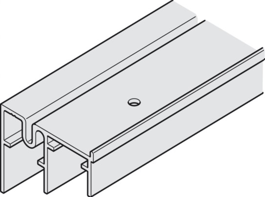 D-FUehrungsschiene Silent 2.0m