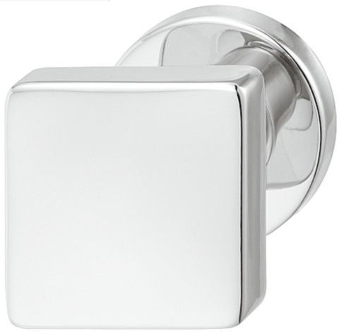 Dorezë dere statike ,katrore , ngjyrë argjendi ,diametri 54 mm.