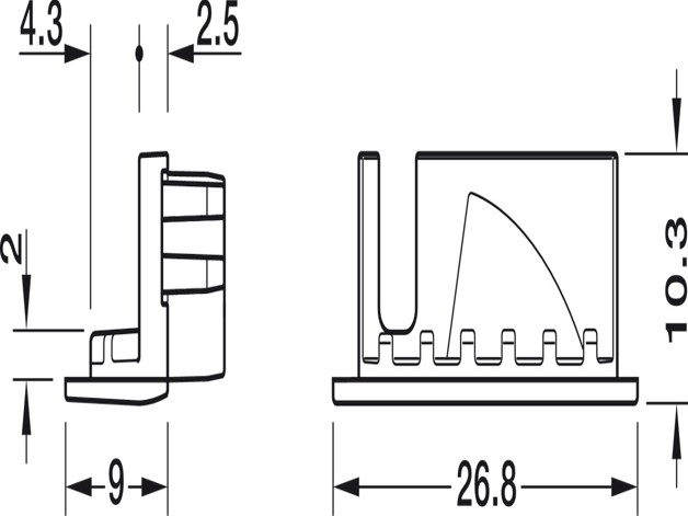 Einbauprofil-Hafele-loox-5-profil-1107-fur-LED-bander-Aluminium-7