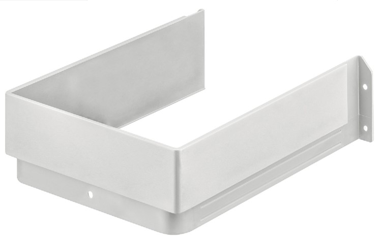 Pjesë për prerjen e sifonit," Häfele Matrix Extra SI 0720", bardhë, lartësia: 40 mm, gjatësia: 200 mm