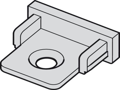 Kapak fundi, për profil LED-i 2013/2015, për montim nën sipërfaqe, plastik, lartësia: 8 mm
