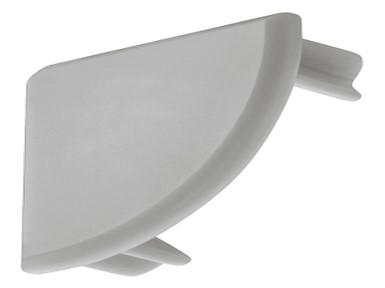 Kapak fundi për profil LED-i "Häfele Loox 2195 ", plastik, ngjyrë argjendi