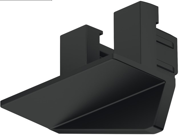 Kapak fundi, për profilin "Häfele Loox5 1105", plastik, i zi