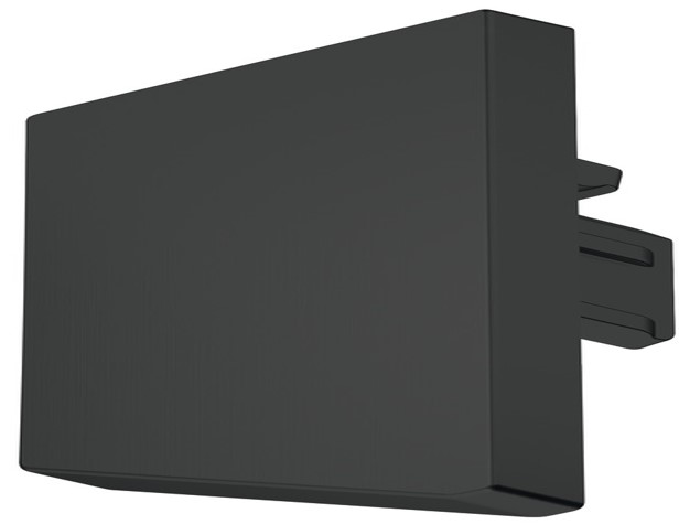 Kapak  fundi, për profilin " Häfele Loox5 2104 ", plastik, i zi