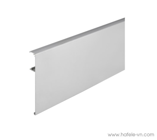 Panel mbulues me klips, për dyer rrëshqitëse, lartësia 115 mm,gjatësia 2000mm,alumin, ngjyrë argjendi eloksuar,