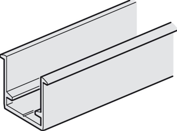 Shinë për derë rrëshqitëse ( dyert palohen ne formë harmonike ) për dhomë ” Slido Fold 100-T ” ,gjatësia : 6000 mm