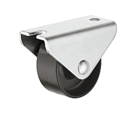 Rrotë statike prej plastike, Lartësia totale 33 mm, 25 kg