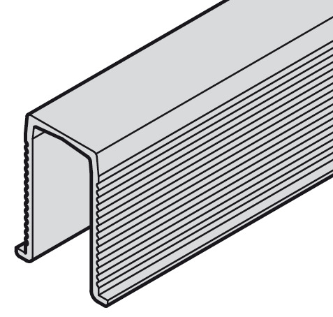 Profil Plastike 1 m për udhëzues toke për ”Häfele Slido D-Line11 80P″