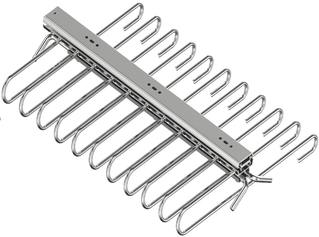 Hosenhalter ausziebar fur 11 hosen verchromt