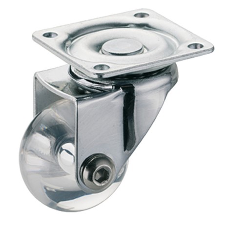 Rrotë me rrotullim të lirë prej silikoni , Lartësia totale 50 mm, 35 kg