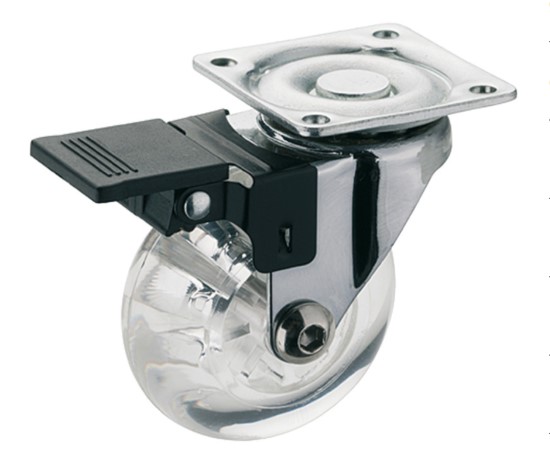 Rrotë me rrotullim të lirë prej silikoni , Lartësia totale 50 mm, 35 kg