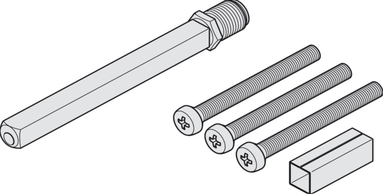 Set montimi Startec, me shkopin ndërrues 8 mm, për Trashësinë e derës: 84–93 mm.