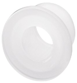 Shtojcë e brendshme, plastike, për pritjen e dorezave në dyer qelqi, Gjatësia: 5 mm, Diameteri i brendshëm: 4,4 mm.