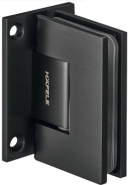 Menteshë (Bagllamë) për derën e xhamit, këndi i hapjes 90° (dy anë), ndaluesi brenda, montimi i derës pa prerje xhami, nikeli i lyer dhe i poluar