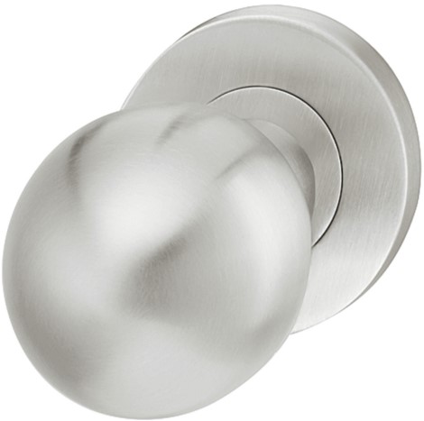 Dorezë dere statike ,sferike , ngjyra argjend mat , diametri 50mm