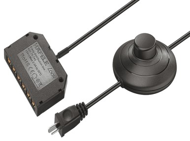 Kabllo-drejtim, për Burim tensioni me prizë Häfele Loox 12 V me ndërprerës këmbë dhe Ndarës 6-për-1, 4000 mm