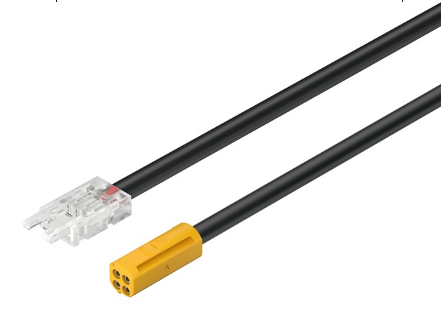 Kabëll (Kabllo), për "Häfele Loox5" (shirit LED-i <-> shpërndarës) 12 V 8 mm 3-pol. (RGB) 3,5 A, 20 AWG, 2000 mm