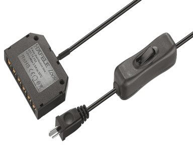 Shpërndarës me 6 porta ,me nderprerës të integruar për t'i shërbyer "Steckernetzteil 12 V Häfele Loox " , 4m