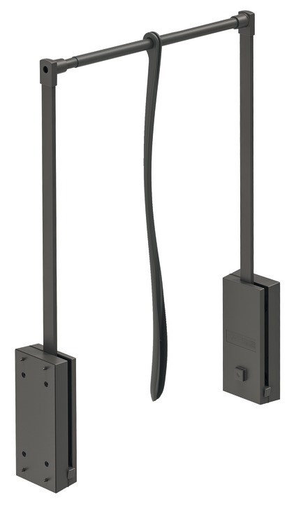 Liftë garderobe , ngjyre të hirit" RAL 7022" për gjerësi korpusi: 440–610 mm