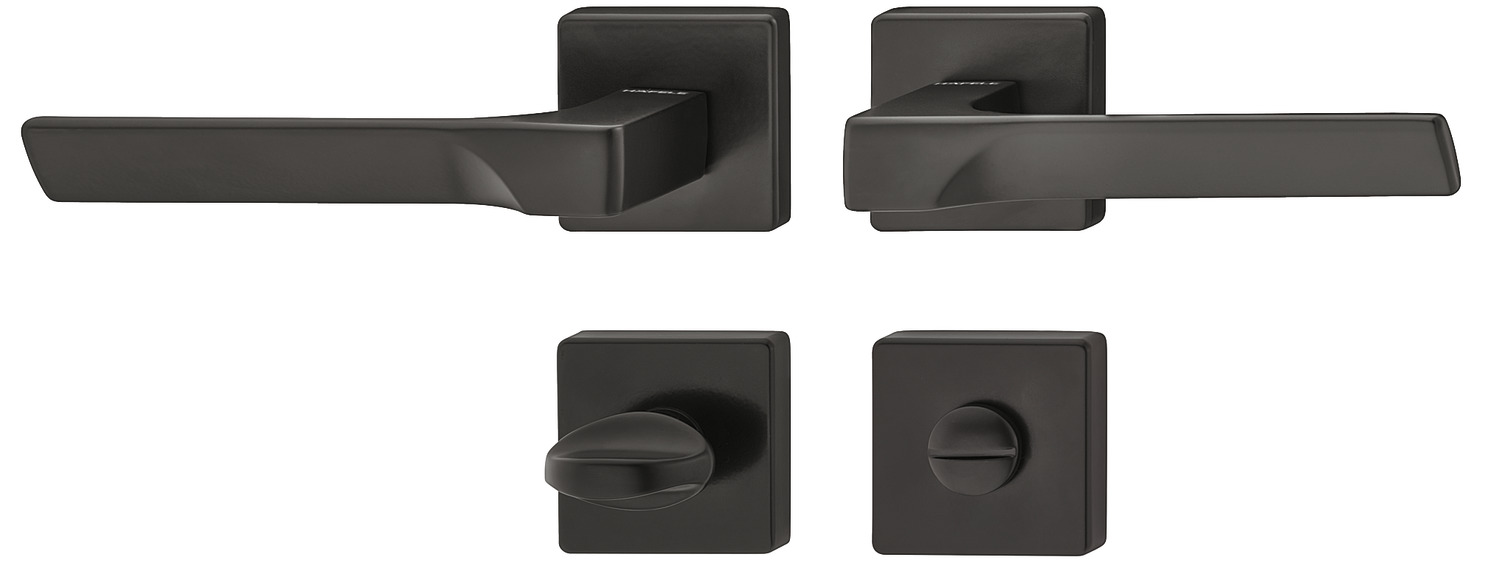 Dorezë dere "LDH 3215" , roseta për banjo , ngjyrë e zezë matt